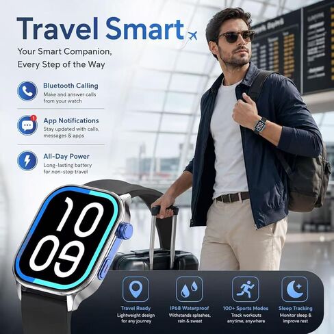 LC212 AI Smartwatch with App Downloads, 32GB Storage, Custom Watch Faces, Voice Assistant, Music & Video Support, 2.04" Full Display, Health Tracking & 100+ Sports Modes in Kuwait