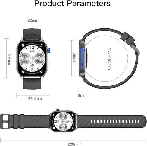 LC212 AI Smartwatch with App Downloads, 32GB Storage, Custom Watch Faces, Voice Assistant, Music & Video Support, 2.04" Full Display, Health Tracking & 100+ Sports Modes in Kuwait