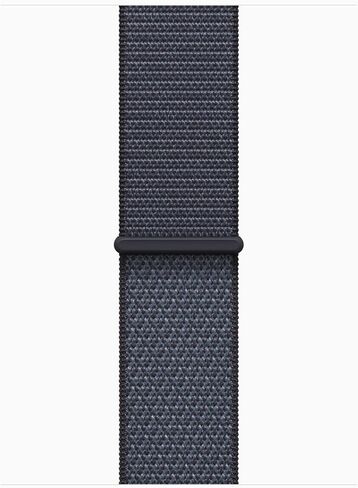 Apple Watch SE 3 [نظام تحديد المواقع + شبكة خلوية، 40 ملم] هيكل من الألومنيوم منتصف الليل مع حزام رياضي أزرق مرساة، مقاس واحد (متجدد) in Kuwait