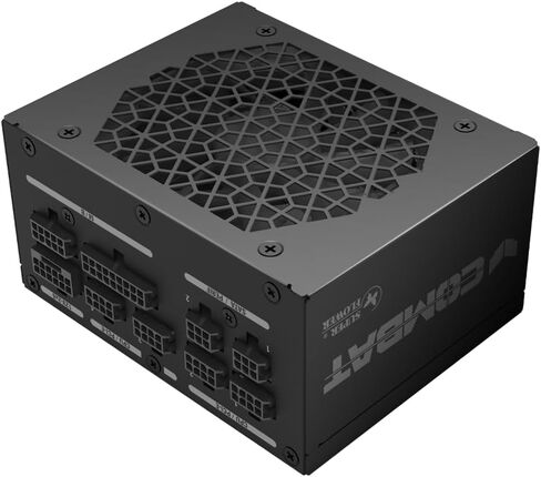 Super Flower SFX (عامل الشكل الصغير) Combat SFX FP 1000W 80+ Platinum، وحدات كاملة، ATX 3.1&PCIe 5.1، W/12V-2x6، SF-1000C92SFP، أسود in Kuwait