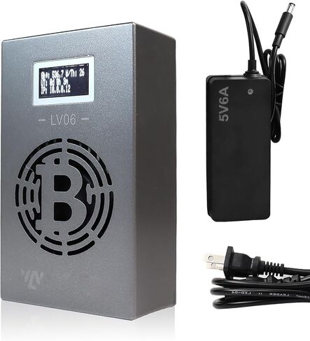 Bitcoins Miner LV06، 500GH/s SHA-256 Bitcoins Miner، 15W Portable Crypto Miner، جهاز WiFi Solo Mining Lotto، التعدين الفردي والمسبح، Luckyminer للمبتدئين in Kuwait