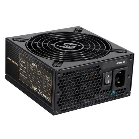 مصدر طاقة SFX بقدرة 550 وات SFF Mini ITX PSU 80 Plus Gold وحدات كاملة للكمبيوتر المكتبي المدمج للألعاب يدعم وحدة معالجة الرسومات المتعددة مع أربعة موصلات PCIe ومروحة فائقة الهدوء مقاس 115 مم لا تتضمن دعامة SFX إلى ATX باللون الأسود in Kuwait