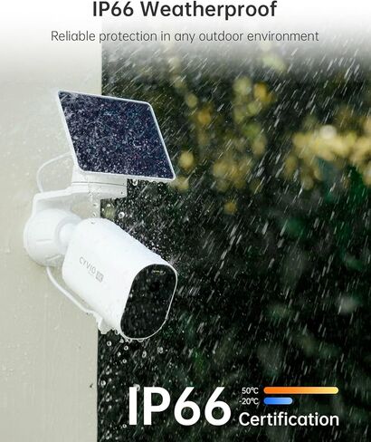 Solar Security Camera Wireless Outdoor, 4K Battery-Powered 11600mAh Home Camera with Solar Panel, Color Night Vision, AI Human/Vehicle Detection, 2.4G WiFi, No Monthly Fee in Kuwait