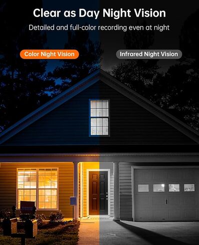 4K Wireless Solar Outdoor Security Camera, 11600mAh Battery | 11600mAh Battery, Solar Panel, Wire-Free Installation, AI Detection, Color Night Vision, IP66 Weatherproof in Kuwait