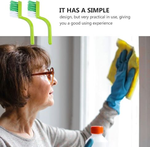 FOMIYES 2pcs Cleaning Brush Set Small Floor and Tile Cleaning Brushes Plastic Bristle Dust Removal Tools for Home Kitchen Sink and Wall Random Color in Kuwait