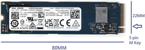 OEM NewKIOXIA 256GB SSD BG6 PCIe Gen 4x4 M.2 PCI-e NVME محرك الحالة الصلبة الداخلي، 2280 شكل عامل M مفتاح، متوافق مع PS5، الكمبيوتر المحمول وسطح المكتب Gen4، KBG6AZNV256G in Kuwait