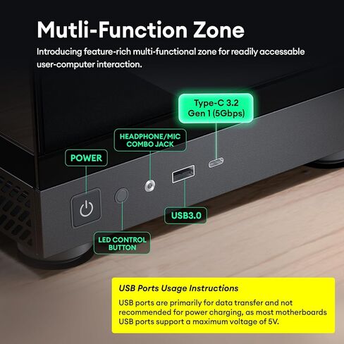 حافظة Okinos Aqua UNO Micro ATX، بدون دعم للمبرد، زجاج مقوى بانورامي سريع التحرير من الأمام والجانب، مراوح ARGB 3 × 120 مم مثبتة مسبقًا، نوع C 5 جيجابت في الثانية، أبيض قطبي in Kuwait