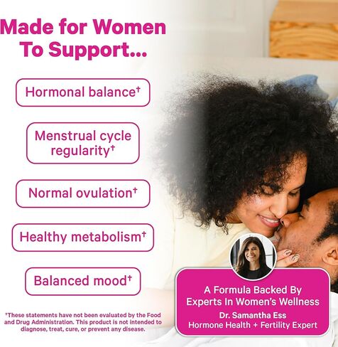 Pink Stork Myo-Inositol & D-Chiro Inositol: 3.6:1 Blend to Support Fertility, Hormone Balance for Women - Ovarian Function, Ovulation, Conception, and Period Support Supplement - 60 Capsules in Saudi Arabia