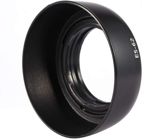 ES62 Lens Hood, Designed for EF 50mm f1.8 II, Prevent Improve Contrast, with Petal Shape Quick Lock, for ES62 Lenses in Kuwait