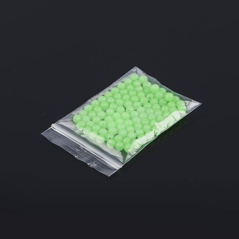 100 Pcs Green Luminous Fishing Beads, Round Night Glowing Balls Glow in Dark Lure Baits Fishing Tackle Bead Eggs Baits and Attractants (4MM in Kuwait
