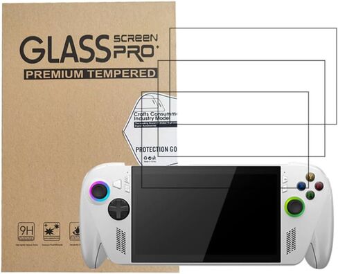 Screen Protector for ASUS ROG Xbox Ally X/ROG Xbox Ally Handheld 2025, 9H Hardness Tempered Glass, 7 inch Transparent Ultra HD, Anti-Scratch, Anti-Fingerprint 3-Pack in Kuwait