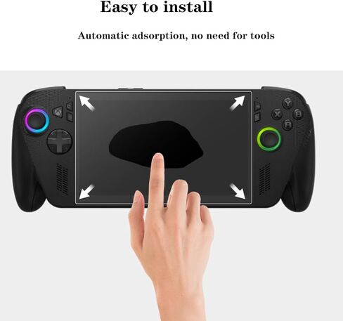 Screen Protector for ASUS ROG Xbox Ally X/ROG Xbox Ally Handheld 2025, 9H Hardness Tempered Glass, 7 inch Transparent Ultra HD, Anti-Scratch, Anti-Fingerprint 3-Pack in Kuwait