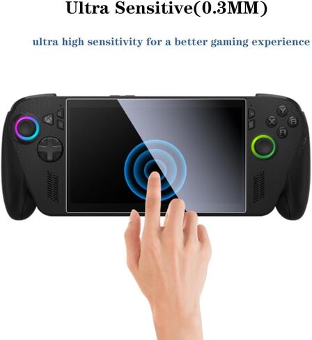 Screen Protector for ASUS ROG Xbox Ally X/ROG Xbox Ally Handheld 2025, 9H Hardness Tempered Glass, 7 inch Transparent Ultra HD, Anti-Scratch, Anti-Fingerprint 3-Pack in Kuwait