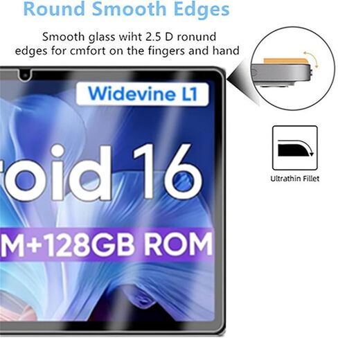 قطعتان من واقي الشاشة لجهاز WXUNJA PTB 2025 اللوحي مقاس 11 بوصة من الزجاج المقسى، متوافق مع COLORROOM C5/aiprotablet C5/JIKOCXN 11 بوصة/TUOHAITIME 11 بوصة من الزجاج المقسى للكمبيوتر اللوحي in Kuwait