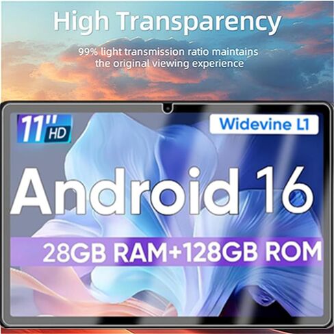 قطعتان من واقي الشاشة لجهاز WXUNJA PTB 2025 اللوحي مقاس 11 بوصة من الزجاج المقسى، متوافق مع COLORROOM C5/aiprotablet C5/JIKOCXN 11 بوصة/TUOHAITIME 11 بوصة من الزجاج المقسى للكمبيوتر اللوحي in Kuwait