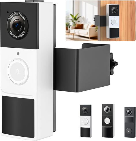 Anti-Theft Doorbell Mount for Tapo Doorbell Camera D210/D225, No Drill Video Doorbell Mount Adjustable Mounting Bracket for Tapo D210, Fully Metal Door Camera Mount for Home Apartment Rentals in Kuwait