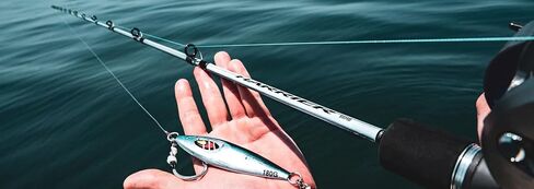 سلسلة Daiwa HSP66XHB Harrier Slow Pitch Jigging، الأقسام= 1، وزن الخط= 65 رطل، وزن الطعم= يصل إلى 500 جرام in Kuwait