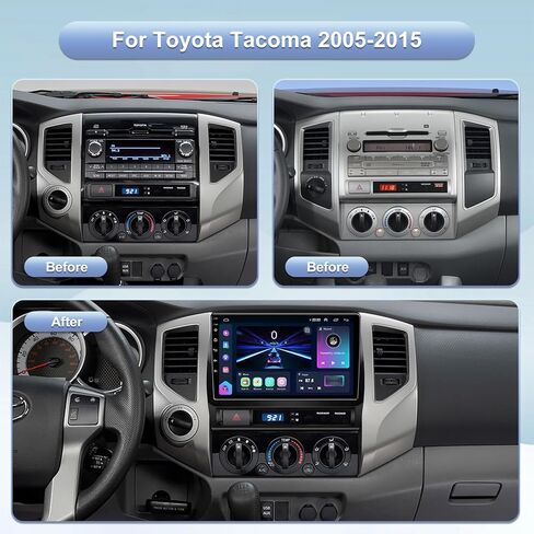 Android 13 Car Stereo Radio for Toyota Tacoma 2005-2015- Wireless Carplay and Android Auto GPS Navigation - 4GB+32GB 9.2 inch Touchscreen Bluetooth RDS FM SWC in Kuwait