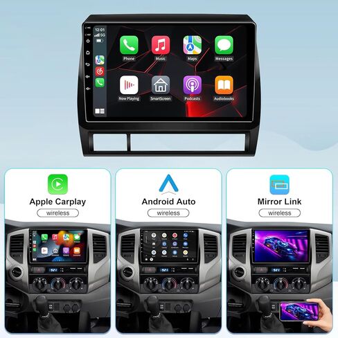 Android 13 Car Stereo Radio for Toyota Tacoma 2005-2015- Wireless Carplay and Android Auto GPS Navigation - 4GB+32GB 9.2 inch Touchscreen Bluetooth RDS FM SWC in Kuwait