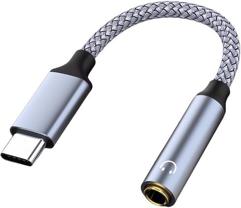 USB C إلى 3.5 مم سماعة رأس ومحول شاحن PD 60 وات، دونجل شحن سريع 2 في 1 USB C إلى Aux Audio متوافق مع iPhone 16 Pro/15/S25/S24/S24 Pixel Ultra/iPad Pro (النوع C إلى 3.5 مم + النوع C الشحن) in Kuwait