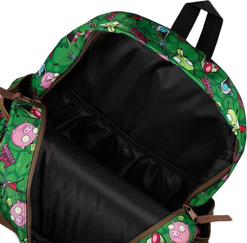 حقيبة ظهر INTIMO Nickelodeon Invader Zim بتصميم Piggy GIR وZIM Allover مقاس 16 بوصة مع أشرطة قابلة للتعديل in Kuwait