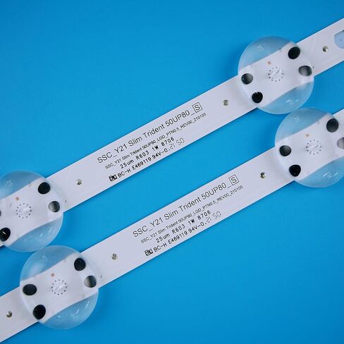 6 Pieces LED Backlight Strips for 50 inch TV 50UP80 50UP7000PUA 50UP8000PUA 50NANO75 SSC_Y21 Slim Trident 50UP80_LGD_PTN0.5_REV00 in Kuwait