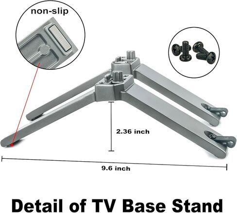 AIDITIYMI 2087-L 2087-R TV Base Stand, TV Stand Legs Replacement Compatible with Toshiba 50-inch Class C350 Series LED 4K UHD Smart TV 50C350KU 50C350LU 55C350LU 50C350U - TV Stand Base with Screws in Kuwait