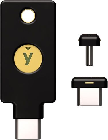 Yubico - حزمة YubiKey 5C NFC وNano 5C - مفتاح أمان المصادقة الثنائية (2FA)، الاتصال عبر USB-C أو NFC، معتمد من FIDO - حماية حساباتك عبر الإنترنت in Kuwait