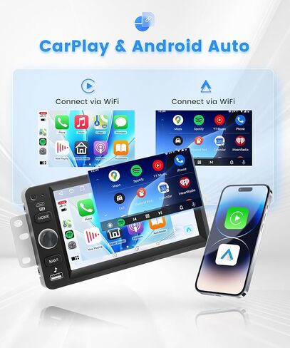 4Core+64GB Android Car Stereo for Chevy Silverado Tahoe Suburban 2003-2006, for GMC Sierra Yukon Hummer H2, 7-Inch Touchscreen Car Radio with Wireless Carplay Android Auto DSP SWC+Backup Cam in Kuwait