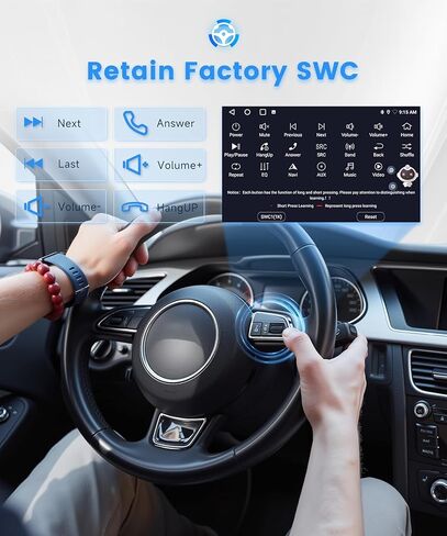 4Core+64GB Android Car Stereo for Chevy Silverado Tahoe Suburban 2003-2006, for GMC Sierra Yukon Hummer H2, 7-Inch Touchscreen Car Radio with Wireless Carplay Android Auto DSP SWC+Backup Cam in Kuwait