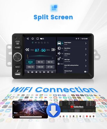 4Core+64GB Android Car Stereo for Chevy Silverado Tahoe Suburban 2003-2006, for GMC Sierra Yukon Hummer H2, 7-Inch Touchscreen Car Radio with Wireless Carplay Android Auto DSP SWC+Backup Cam in Kuwait