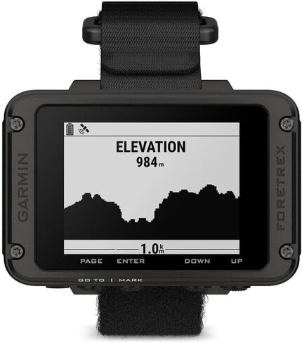 Garmin Foretrex 801، نظام ملاحة GPS مثبت على المعصم مع حزام، نظام GNSS مُحسن متعدد النطاقات، عمر بطارية أطول (متجدد) in Kuwait