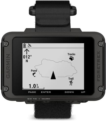 Garmin Foretrex 801، نظام ملاحة GPS مثبت على المعصم مع حزام، نظام GNSS مُحسن متعدد النطاقات، عمر بطارية أطول (متجدد) in Kuwait