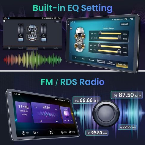 4Core+64G ROM Car Radio for Dodge Ram 1500 2500 3500 2013-2018: 1280 * 800 HD 9 Inch Touchscreen Replacement Stereo Carplay Android Auto 1080P Backup Camera GPS FM RDS 5G WiFi Bluetooth 5.0 in Kuwait