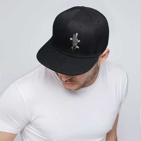 Negi Praying Hands Item Snapback القبعات للرجال، قبعة جمجمة كلاسيكية للنساء قبعة بيسبول، قبعة سائق شاحنة متقاطعة قابلة للتعديل، قبعة سوداء ممتدة للخارج، المشي لمسافات طويلة in Kuwait