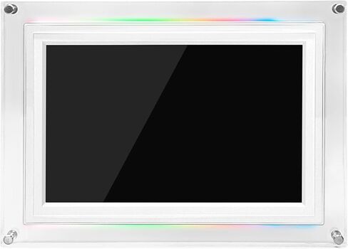إطار صور رقمي Cuifati مقاس 10.1 بوصة، إطار صور ذكي بشاشة تعمل باللمس مع تطبيق ذاكرة 32 جيجابايت، عرض شرائح لتوقعات الطقس، هدية ديكور المنزل والمكتب (قابس الولايات المتحدة) in Kuwait