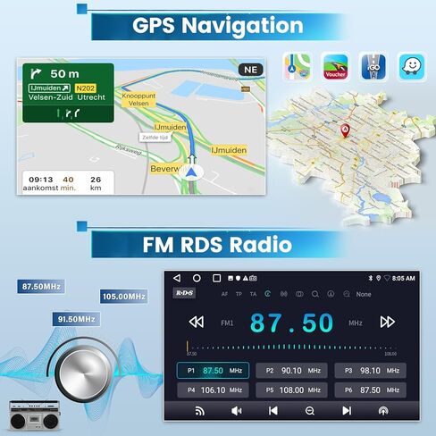 [2G+64G] راديو سيارة لسيارة Mercedes ML350 GL450 GL350 ML500 ML280 GL320 W164 X164 2005-2011 Benz GL ML Class، شاشة لمس Android 9 بوصة ML350 ستيريو، Carplay/Android Auto/EQ Audio/SWC/Bluetooth in Kuwait