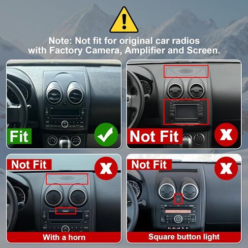4Core+64G Android 14 Double Din راديو السيارة ستيريو لنيسان روغ 2008-2013 مع شاشة لمس 9 بوصة راديو Carplay لاسلكي مدمج/Android Auto/GPS/Bluetooth/FM/AUX-in/SWC/كاميرا احتياطية in Kuwait