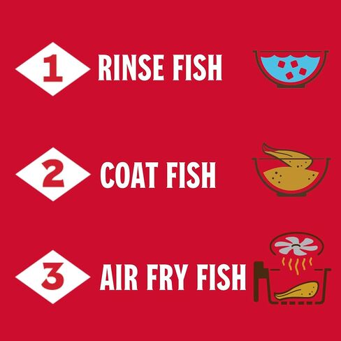 Louisiana Fish Fry, مزيج طلاء السمك المقلي بالهواء، 5 أونصة (عبوة من 6 قطع) in Kuwait