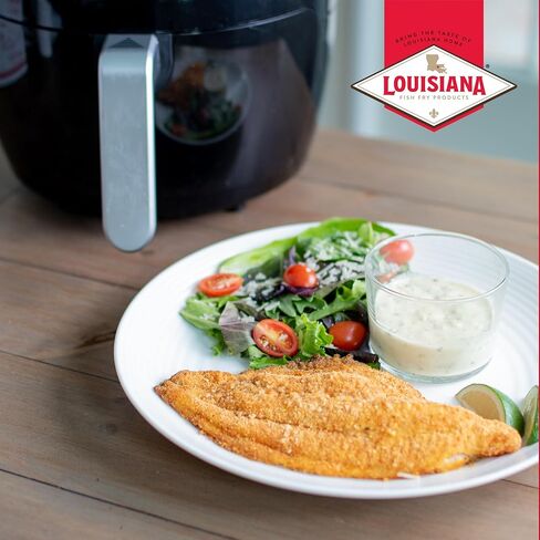 Louisiana Fish Fry, مزيج طلاء السمك المقلي بالهواء، 5 أونصة (عبوة من 6 قطع) in Kuwait