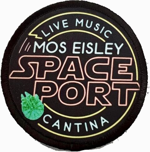 رقعة معنويات Mos Eisley Space Port Cantina Morale مقاس 3 بوصات - صُنعت في الولايات المتحدة الأمريكية! - مثالية لمعداتك التكتيكية أو حامل اللوحة أو غطاء المشغل أو حقيبة الظهر أو حقيبة الظهر. in Kuwait