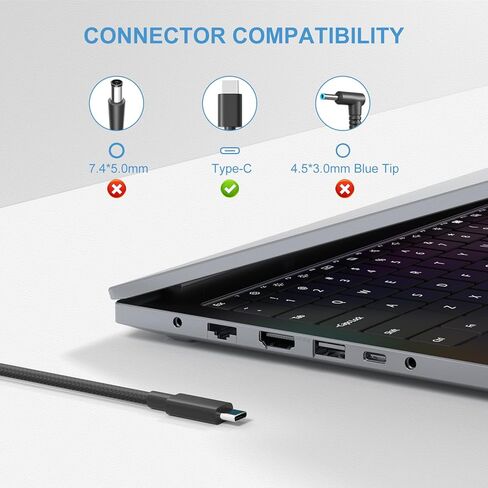 شاحن USB C بقدرة 130 واط متوافق مع الكمبيوتر المحمول Dell Inspiron 16 2 في 1 7640 7630 7620 in Kuwait