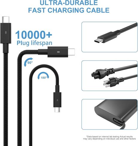 شاحن USB C بقدرة 130 واط متوافق مع الكمبيوتر المحمول Dell Inspiron 16 2 في 1 7640 7630 7620 in Kuwait