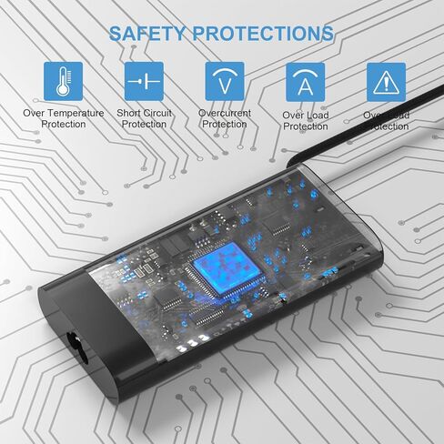 شاحن USB C بقدرة 130 واط متوافق مع الكمبيوتر المحمول Dell Inspiron 16 2 في 1 7640 7630 7620 in Kuwait