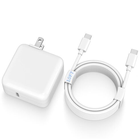 شاحن Mac Book Air، كابل USB C إلى C بطول 10 أقدام مع محول طاقة USB C محمول 30 وات متوافق مع MacBook Air M1 M2 M3 M4، MacBook Pro 13-16 بوصة، iPad Pro، iPhone 16/17 وجميع أجهزة USB-C in Kuwait