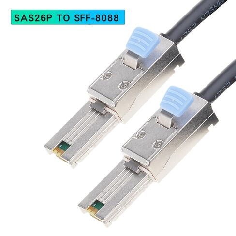 كابل MiniSAS 26Pin خارجي احترافي بطول 2 متر مع موصلات SFF8088 لشبكات سريعة السرعة لنقل البيانات بسرعة in Kuwait