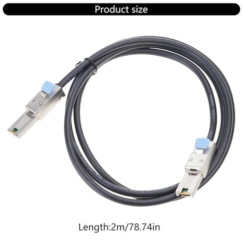 كابل MiniSAS 26Pin خارجي احترافي بطول 2 متر مع موصلات SFF8088 لشبكات سريعة السرعة لنقل البيانات بسرعة in Kuwait