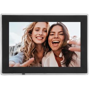 Yoidesu 10.1 Inch Digital Photo Frame, LED LCD Touch Screen with 1280x800 Resolution for Family Photos Videos Remote Sharing, Support Multi Formats 6.0 (US Plug) in Kuwait