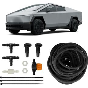 نظام غسيل الكاميرا ClearVU Side Fender يناسب 2024+ Cyber ​​Truck | تركيب DIY كامل | أنابيب متينة لدرجات الحرارة العالية والمنخفضة | تنظيف مريح للعدسات | صنع في الولايات المتحدة الأمريكية in Kuwait
