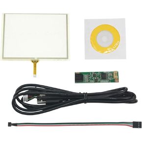 لوحة لمس 5 بوصة 4 أسلاك لشاشة LCD 5 بوصة AT050TN22 640x480 117x89 مللي متر مع مجموعة لوحة تحكم USB in Kuwait